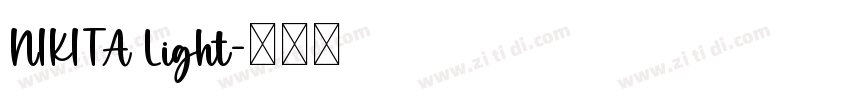 NIKITA Light字体转换